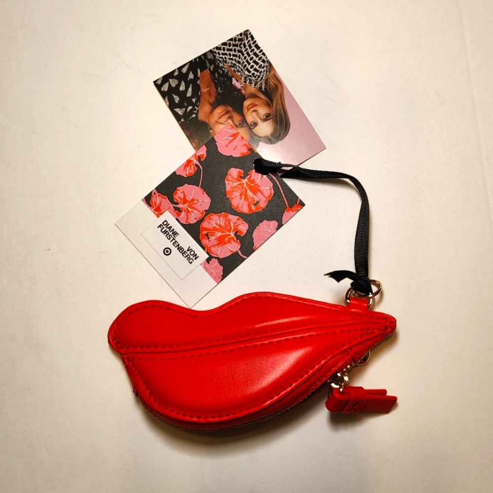 Diane Von Furstenburg x Target Red Lips Coin Purse